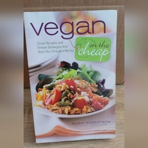 Vegan on the cheap Robin Robertson paperback book